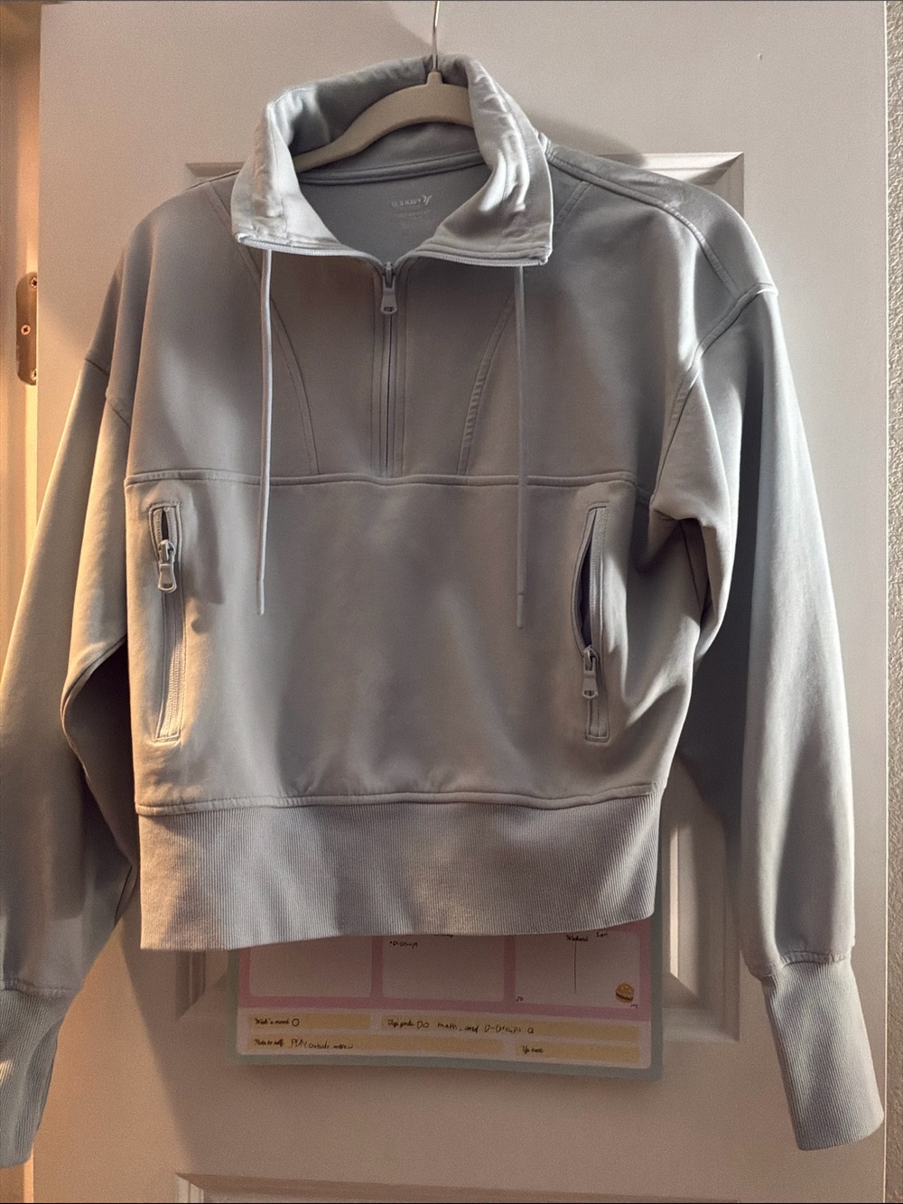 Light blue zip up cute sweater old navy